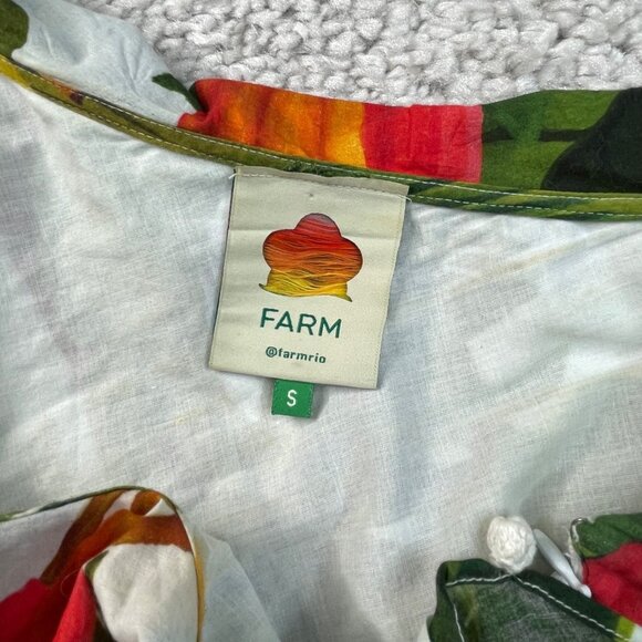 Farm Rio White Cocoa Forest One Shoulder Dress - Picture 7 of 16